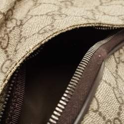Gucci Beige/Brown GG Supreme Canvas Interlocking G Backpack