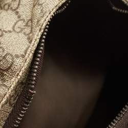 Gucci Beige/Brown GG Supreme Canvas Interlocking G Backpack