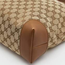 Gucci Beige/Brown GG Canvas and Leather Messenger Bag