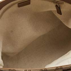 Gucci Beige/Brown GG Canvas and Leather Messenger Bag