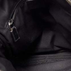 Gucci Black GG Canvas and Leather Messenger Bag