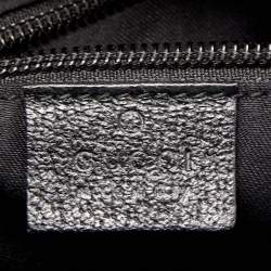Gucci Black GG Canvas and Leather Messenger Bag