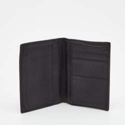 Pre Owned Gucci Black Guccissima Leather Bifold Wallet