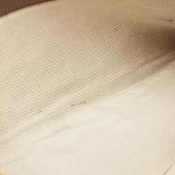 Gucci Beige GG Supreme Coated Canvas Courier Wristlet Pouch