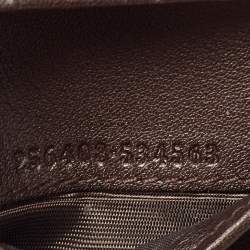 Gucci Dark Brown Guccissima Leather Bifold Compact Wallet