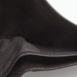 Gucci Dark Brown Guccissima Leather Bifold Compact Wallet