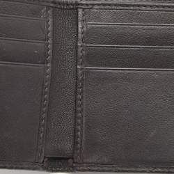 Gucci Dark Brown Guccissima Leather Bifold Compact Wallet