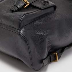 Gucci Black Leather GG Marmont Backpack