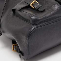 Gucci Black Leather GG Marmont Backpack