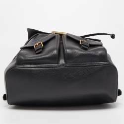 Gucci Black Leather GG Marmont Backpack