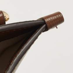 Gucci Brown/Beige GG Supreme Canvas and Leather Small GG Tote