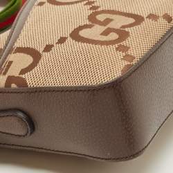 Gucci Ebony/Light Brown Jumbo GG Canvas Messenger Bag