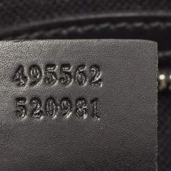 Gucci Black/Grey GG Supreme Canvas Wristlet Pouch