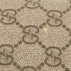 Gucci Beige/Brown GG Supreme Canvas and Leather Messenger Bag
