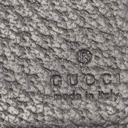 Pre Owned Gucci Black Leather GG Marmont Bifold Wallet