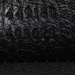 Gucci Black GG Nylon and Leather Web Weekender Bag