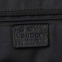 Gucci Red/Black GG Canvas and Leather Messenger Bag