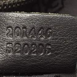 Gucci Black Guccissima Leather Slim Messenger Bag