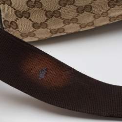 Gucci Brown/Beige GG Canvas and Leather Duffel Weekender Bag