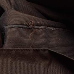 Gucci Brown/Beige GG Canvas and Leather Duffel Weekender Bag