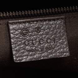 Gucci Brown/Beige GG Canvas and Leather Duffel Weekender Bag