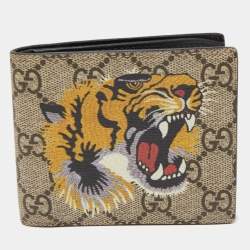 Gucci Tiger Print GG Supreme Wallet w/ Tags