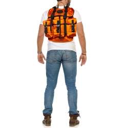 Gucci Orange GG Nylon Off The Grid Backpack