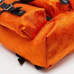 Gucci Orange GG Nylon Off The Grid Backpack