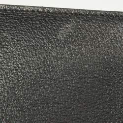 Gucci Black Leather Zip Pouch