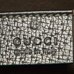 Gucci Black Leather Zip Pouch