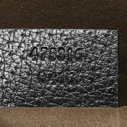 Gucci Black Leather Zip Pouch