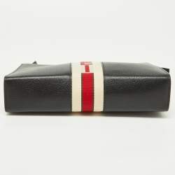 Gucci Black Leather Zip Pouch