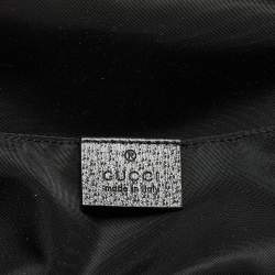 Pre Owned Gucci Black GG Nylon and Leather Off the Grid Backpack