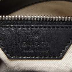 Gucci Black Guccissima Perforated Leather Crossbody Bag