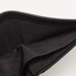 Gucci Black Leather Bee Star Bifold Wallet