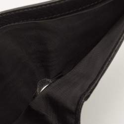 Gucci Black Leather Bee Star Bifold Wallet