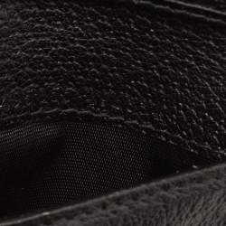 Gucci Black Leather Bee Star Bifold Wallet