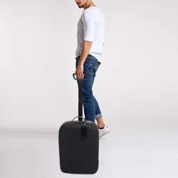 Gucci Black Coated Canvas Interlocking G Trolley Luggage