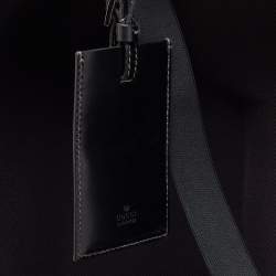 Gucci Black Coated Canvas Interlocking G Trolley Luggage