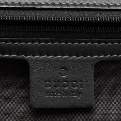 Gucci Black Coated Canvas Interlocking G Trolley Luggage