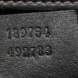 Gucci Black Coated Canvas Interlocking G Trolley Luggage