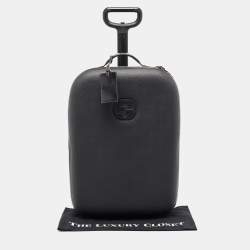 Gucci Black Coated Canvas Interlocking G Trolley Luggage