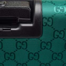 Gucci Green/Black GG Nylon and Leather Small Off The Grid Trolley