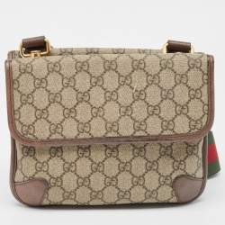 Gucci Beige GG Supreme Canvas and Leather Small Neo Vintage Messenger Bag