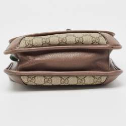 Gucci Beige GG Supreme Canvas and Leather Small Neo Vintage Messenger Bag