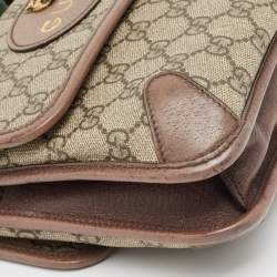 Gucci Beige GG Supreme Canvas and Leather Small Neo Vintage Messenger Bag