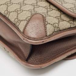 Gucci Beige GG Supreme Canvas and Leather Small Neo Vintage Messenger Bag