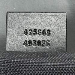 Gucci Black/Grey GG Supreme Canvas And Leather Drawstring Backpack