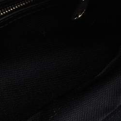 Gucci Black/Grey GG Supreme Canvas and Leather Wristlet Pouch