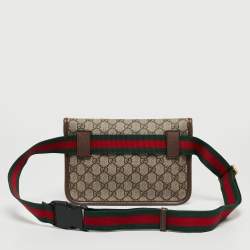 Gucci Beige GG Supreme Canvas and Leather Neo Vintage Belt Bag